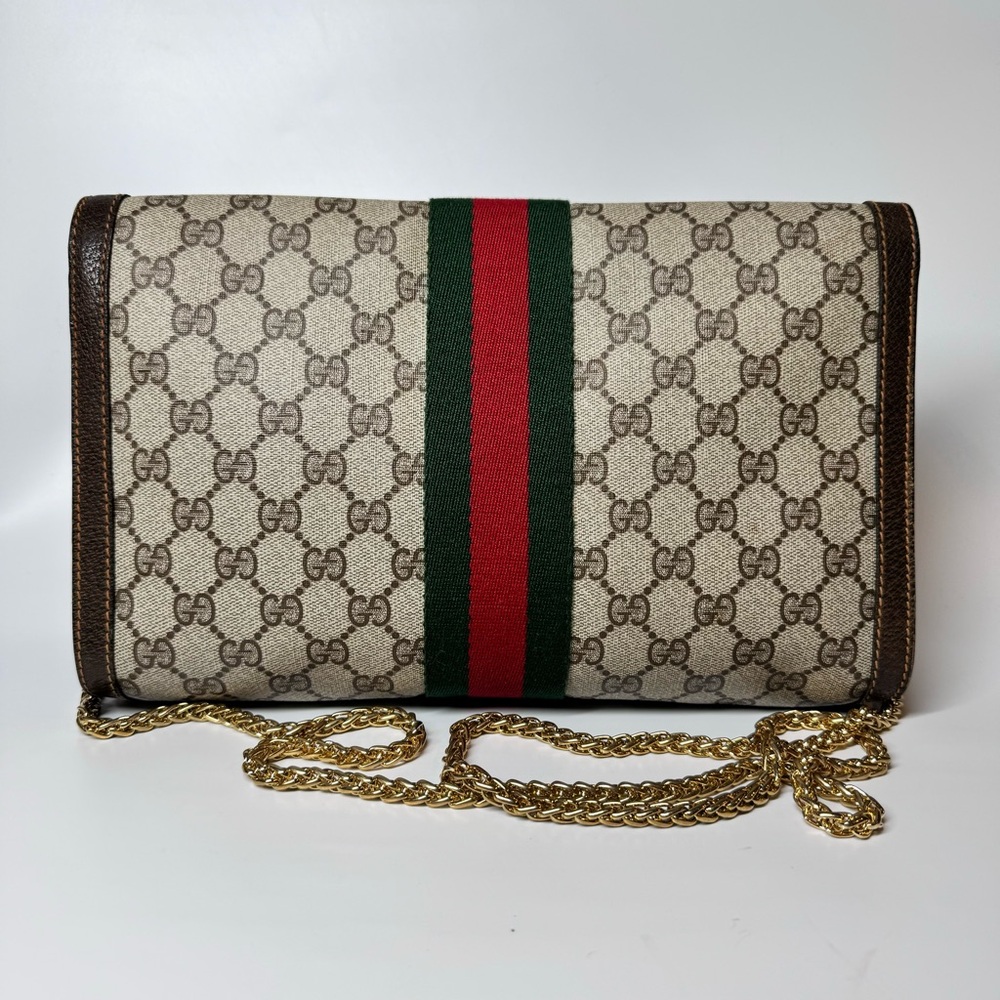 ♦️SOLD♦️Gucci Ophidia Sherry Line Supreme GG Monogram Clutch Crossbody Bag - Picture 15 of 16